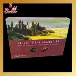 Biscotteria assortita mix di biscotti al cioccolato e uvetta