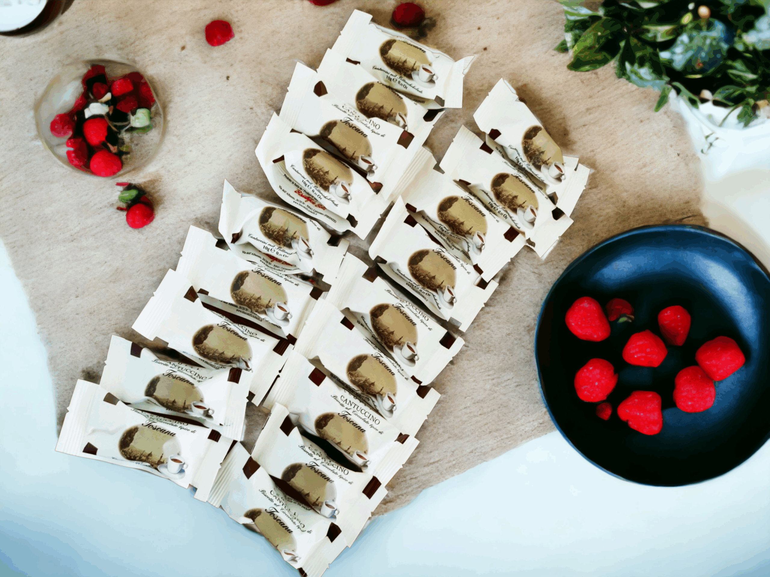 Cantuccini con gocce di cioccolato cartone 120 pz snack da 10g