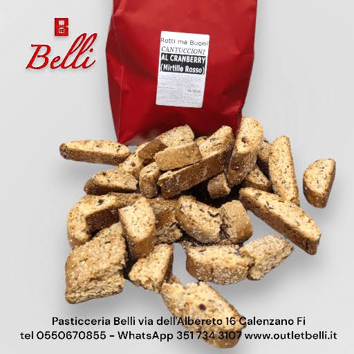 Cantuccioni Cranberry 1 kg Rotti e Buoni